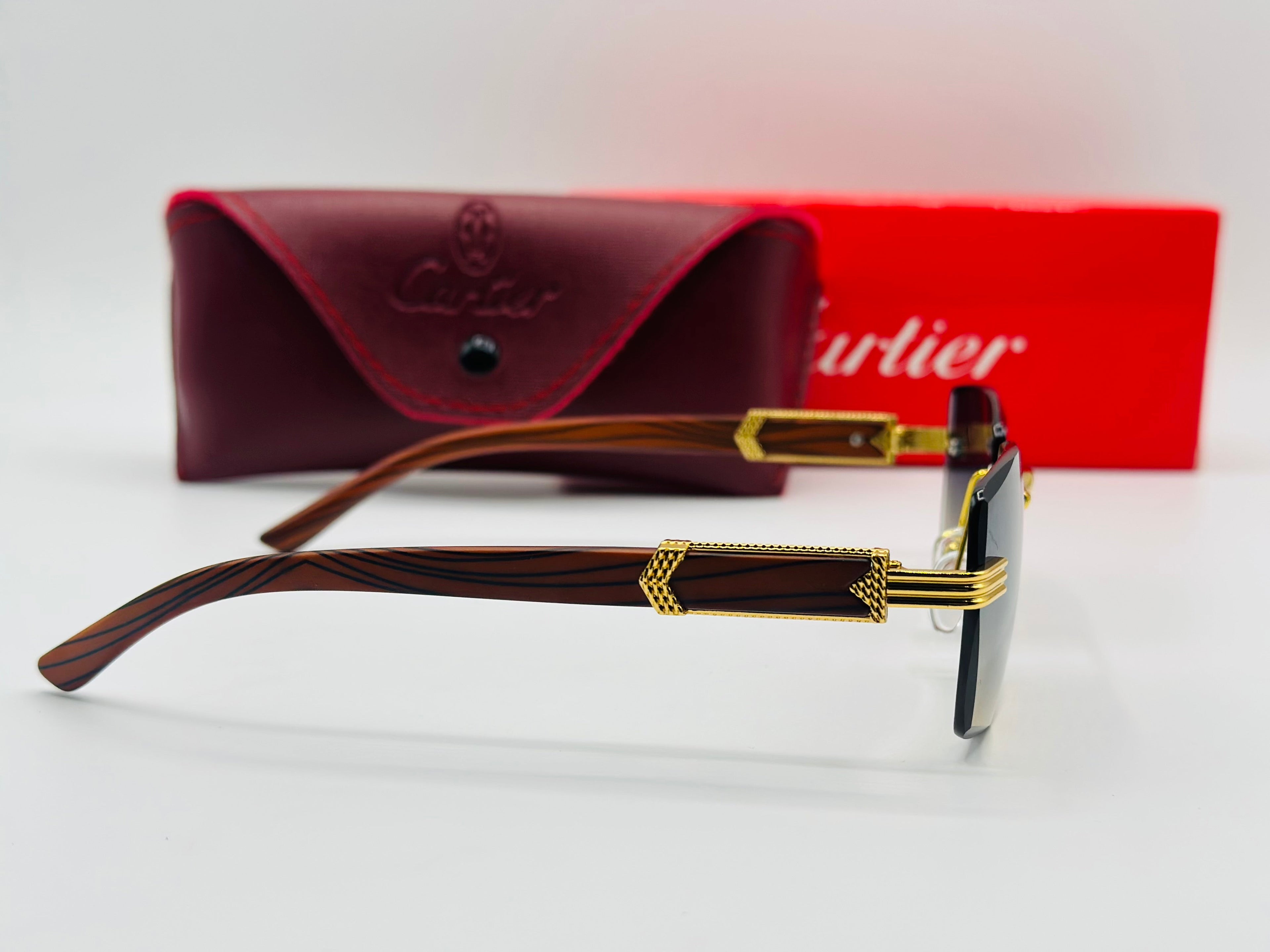 Top Trendy Cartier Rimless Luxury sunglasses 🕶️ Article N007