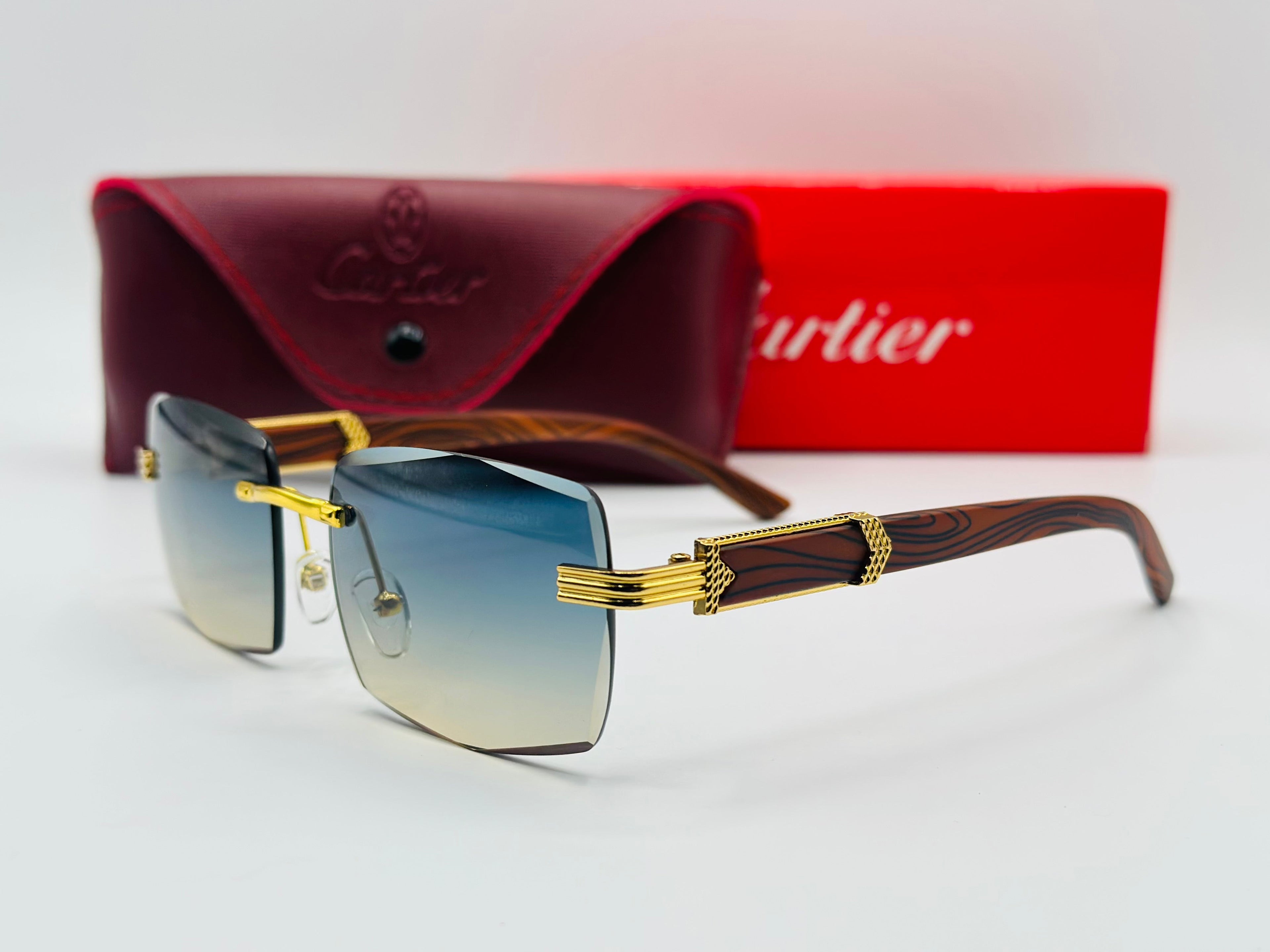 Top Trendy Cartier Rimless Luxury sunglasses 🕶️ Article N007