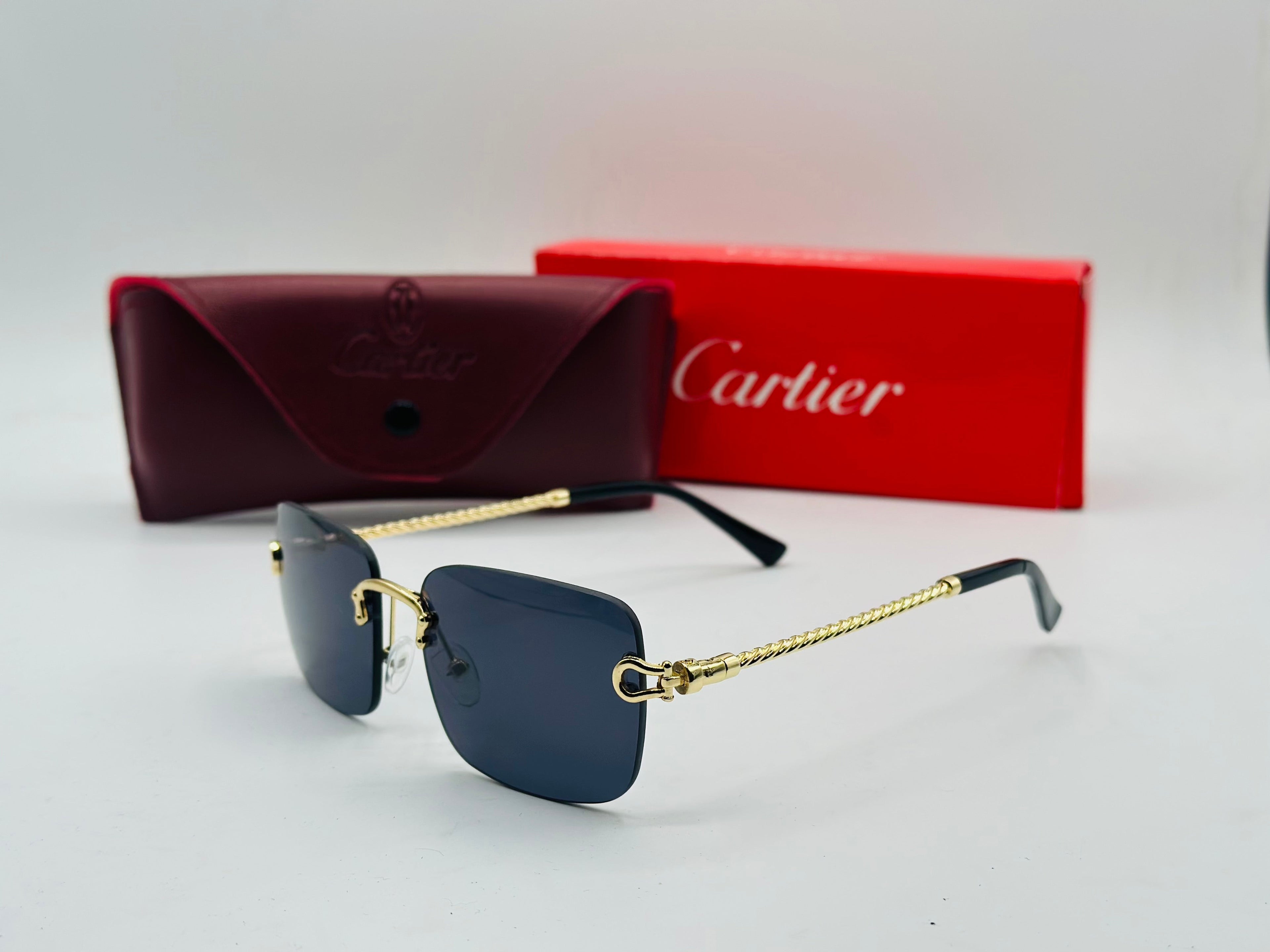 Rolling Sides Rimless luxury sunglasses 🕶️