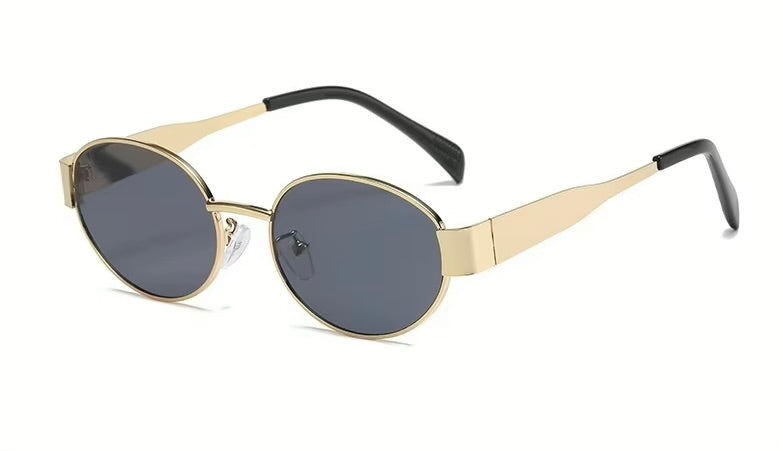 Trendy Oval shape Metal Premium sunglasses 🕶️ A024