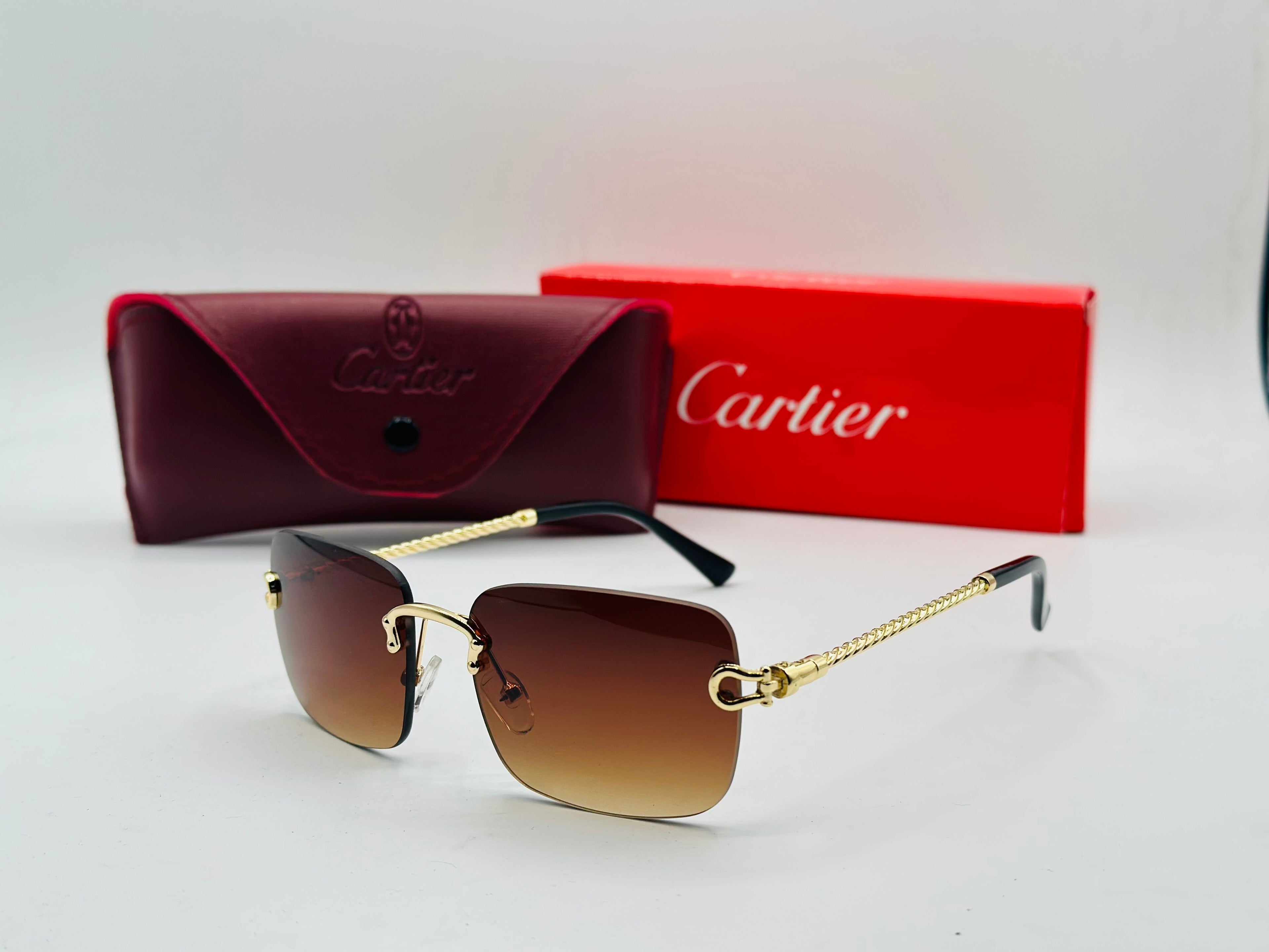 Rolling Sides Rimless luxury sunglasses 🕶️