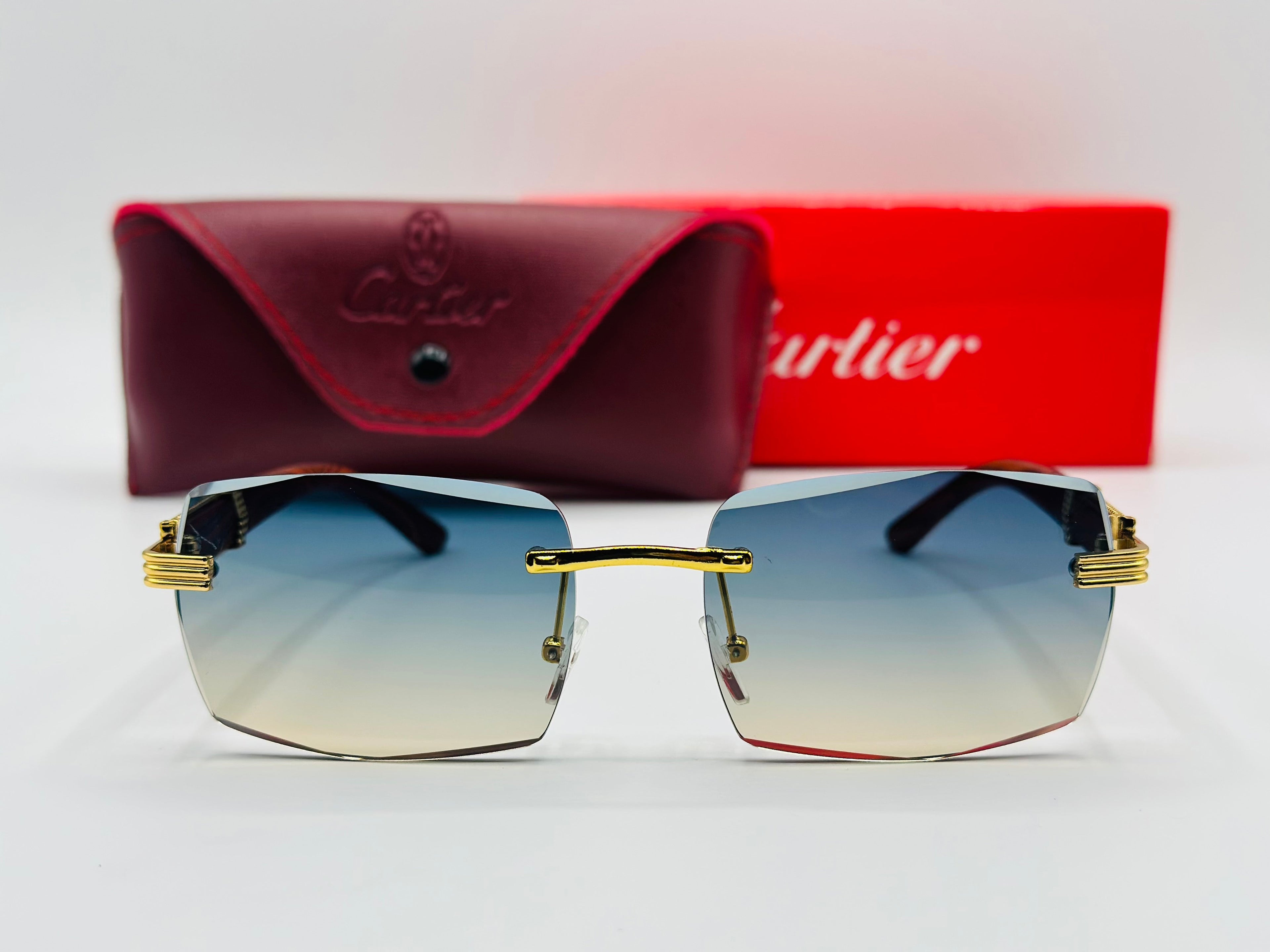 Top Trendy Cartier Rimless Luxury sunglasses 🕶️ Article N007