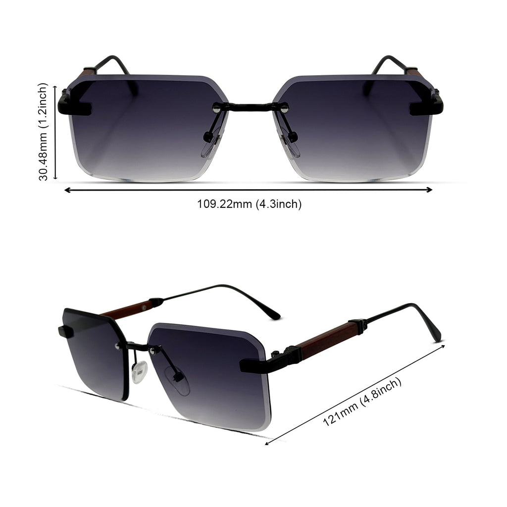 Wood line seriese - BR Black Edition Premium sunglasses 🕶️ A018